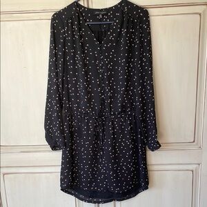 Elegant Black Floral Dress